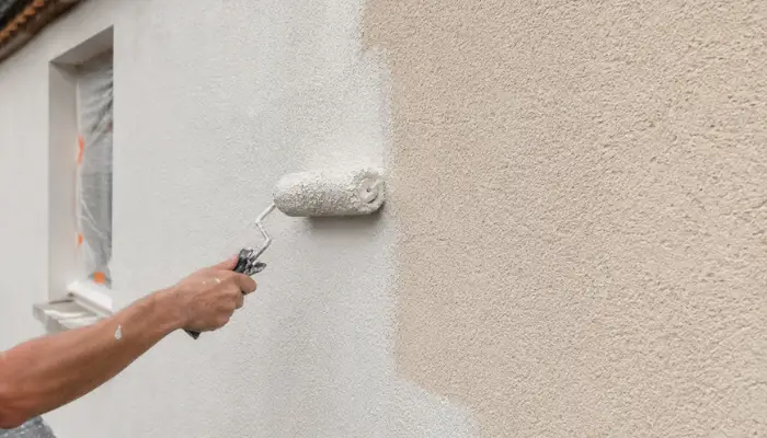Peinture sur façade de maison - Rénovation